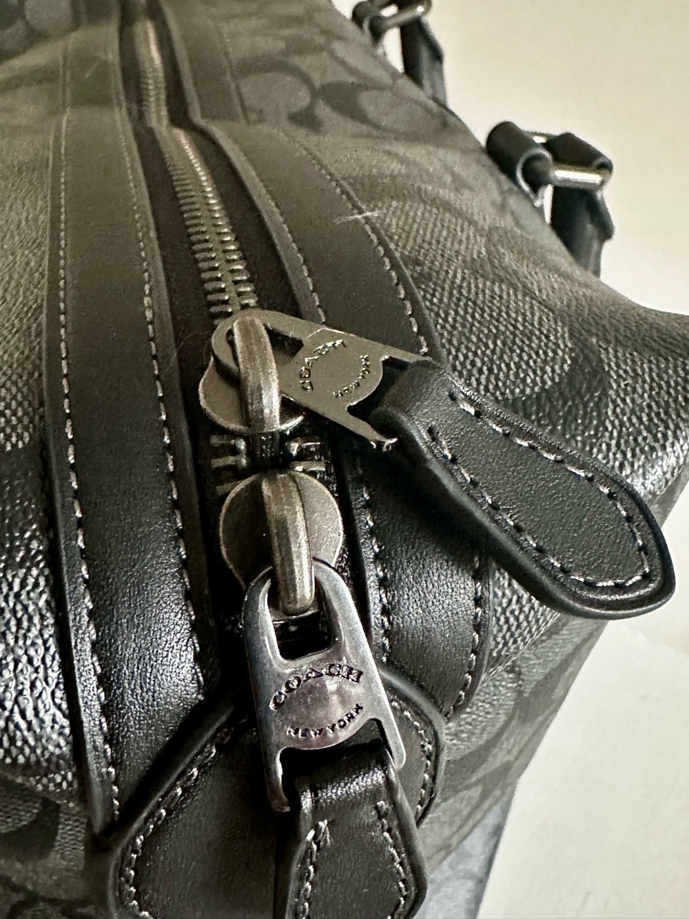 Coach Ellery Black Signature Travel Duffle NWOT - Picture 8 of 16